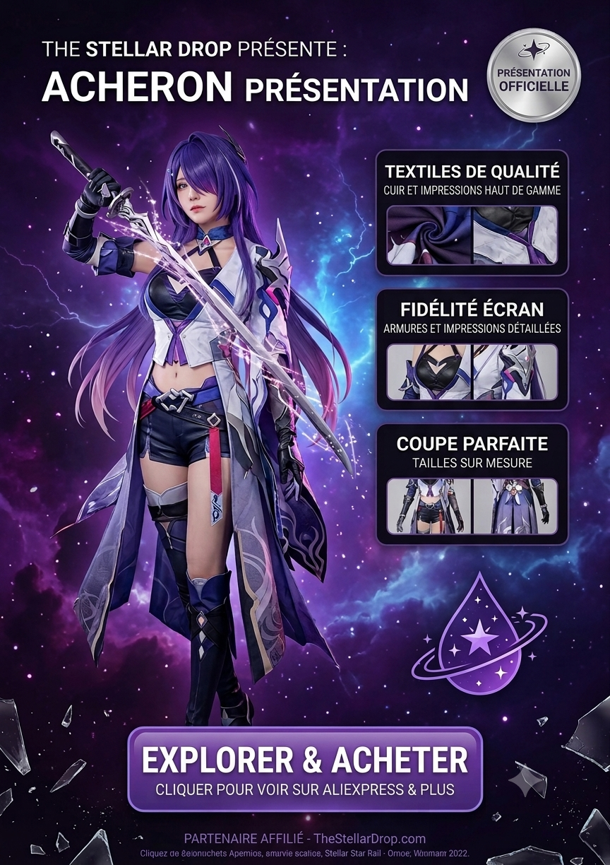 Cosplay Complet Acheron Honkai Star Rail FR Cosplay Complet Acheron Honkai Star Rail FR