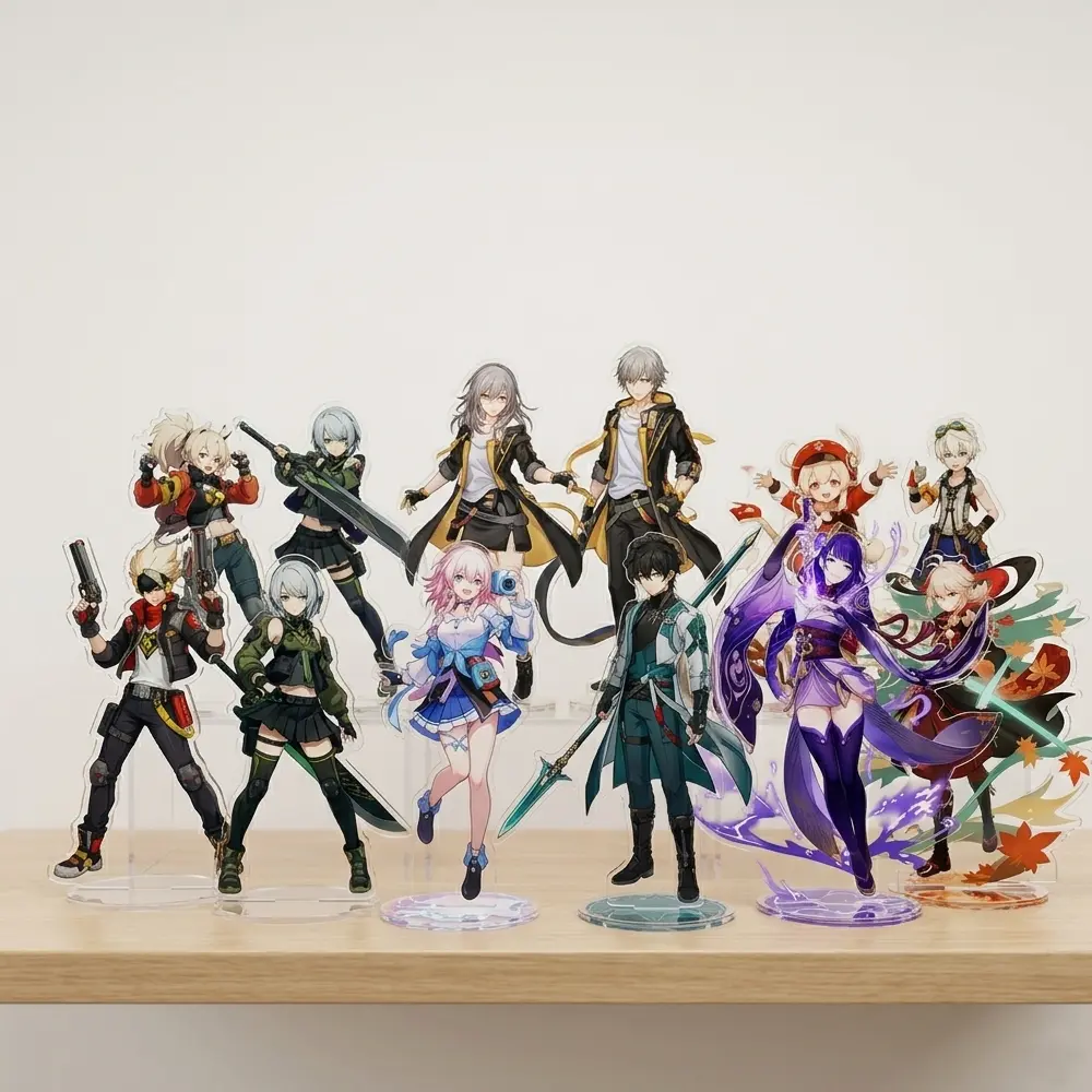 Figurines Acryliques ZZZ Honkai Genshin Figurines Acryliques ZZZ Honkai Genshin