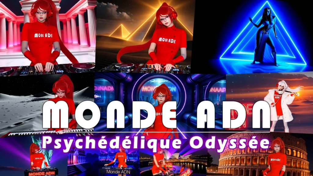 Psychédélique Odyssée. Musique et clip Monde ADN. Psychédélique Odyssée. Musique et clip Monde ADN.